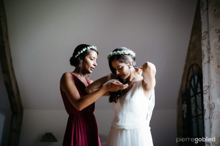 Photographe mariage la baule préparation de la mariée